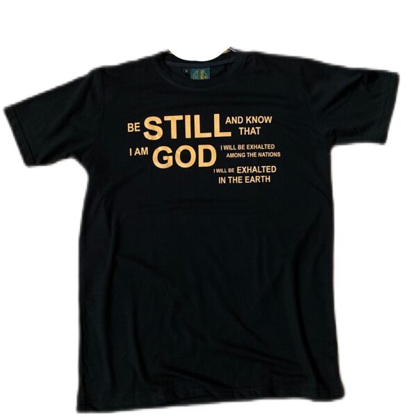“STILL GOD“ Black & Golden Tee